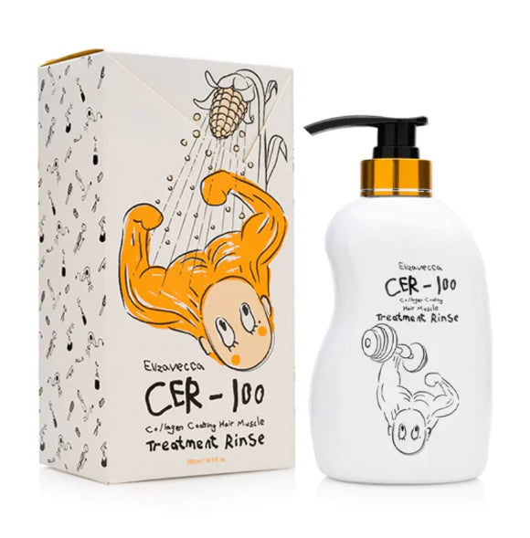 ELIZAVECCA - CER-100 Collagen Coating Hair Muscle Treatment Rinse - 500 ml
